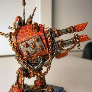 Chaos Dreadnaught with fiery theme by twibles