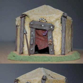Warhammer scenery : Orc Hut by xn3city