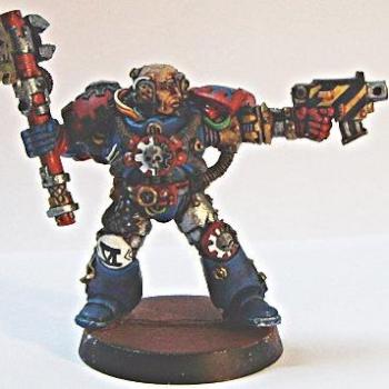 Crimson Fists Tech-marine - WIP by Briareos