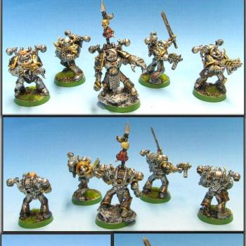 Iron Warrior trupp by Blackcors Painting