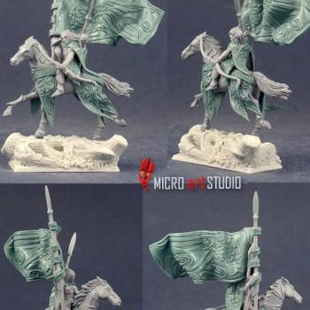 Wood Elves Mounted Standart Bearer by vandoc