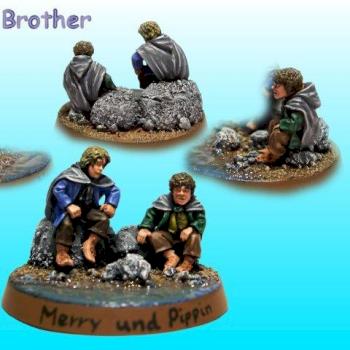 Merry and Pippin Small Diorama by Blood Brother