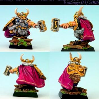 Dwarf Lord with Hammer and Shield by phael_minis