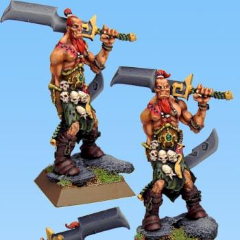barbarian giant with swords by Pudig