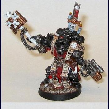 Black Templar Chaplain Grimaldus by Onis Lair