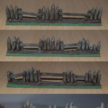 Warhammer scenery : fence by xn3city