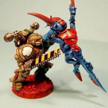 Marine vs hormagant by xenos