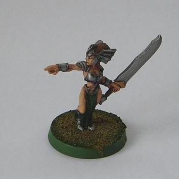 Female elf Greatsword by Brosis