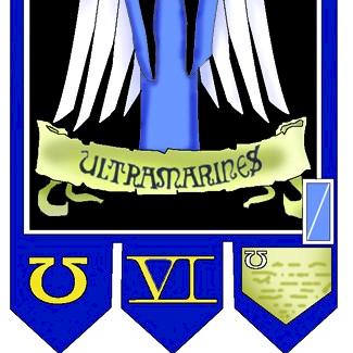 my ultramarines familer and banner by captin ventris