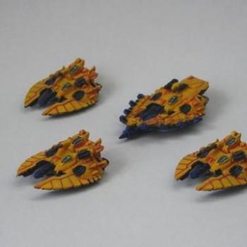 3 Falcons and a wave serpent by Brosis