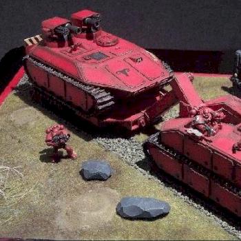 Centurion Mk VII ARV is towing Centurion Mk VI Battle Tank by Red Ram