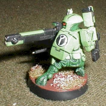 Tau Firewarrior armed with a Pulse Carbine by Blackbob