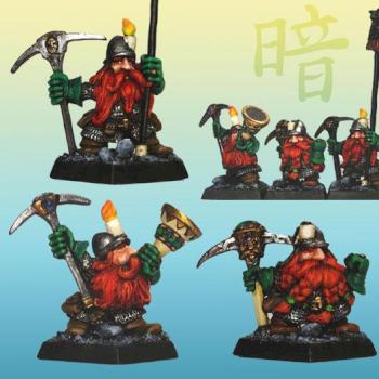 Dwarf Miners Command Group by kurai