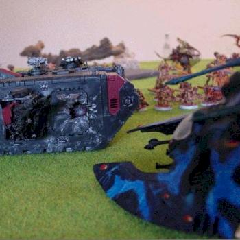 Falcon vs. Land Raider by Aselan