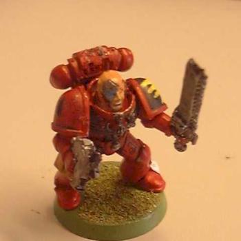 Blood Angel Vetran Sargant by Tian Chaos Bane
