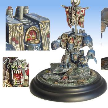 Forge world ultramarines dreadnought by miniatureheaven