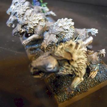 Vampire Counts Dire Wolves by hazelanne