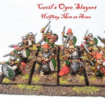 Cecil's Ogre Slayers, Halfling Men At Arms by Hubbynz