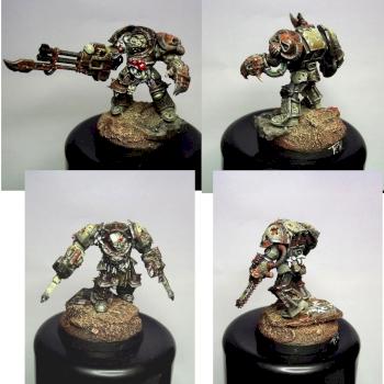 nurgle terminator squad (comission work) by avalon008