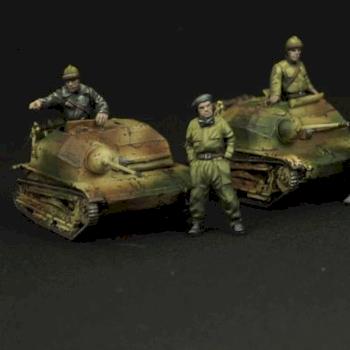 Polish Tankette TKS crew - 1:72 scale by Scibor