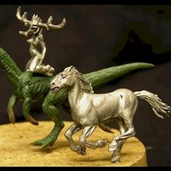 dinosaur mounts by snuurg, sculptor