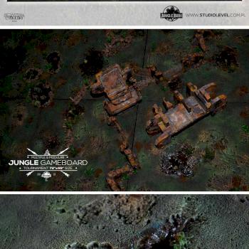 JUNGLE MODULAR 72x48 GAMEBOARD + TERRAIN BOX ready to battle by studiolevel