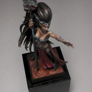 Dark Elf Sorceress by devavkj