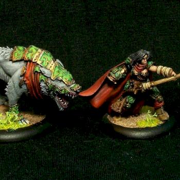Kaya the Moonhunter and Laris (Circle of Orboros) by DrumAndBass