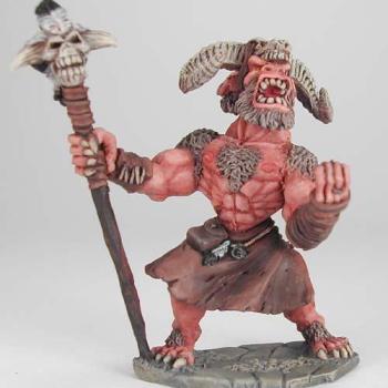 2603: Skrug Gruntclar, Bugbear Shaman by PaintFiend