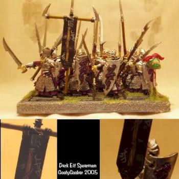 Dark Elf Spearmen by GoofyGoobar