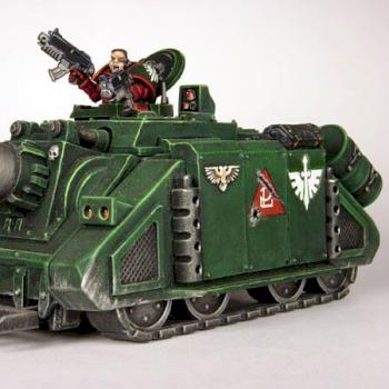 Dark Angels Space Marine Vindicator Conversion by Spartanacus