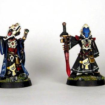 Eldar Ulthwe Farseer and Warlock by Spartanacus