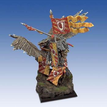 Bretonnian Standard Bearer on Pegasus by Wolfbane