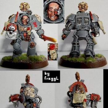 Emperors Fists Space Marine Terminator Sergeant by fraggL
