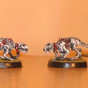 Chainmail Skeletal War Dogs by bogotter