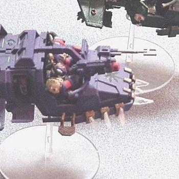 Purple landspeeder with demon in back by kingeryck