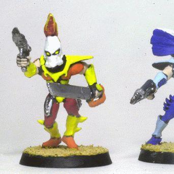 Two Eldar Harlequins by revolutio