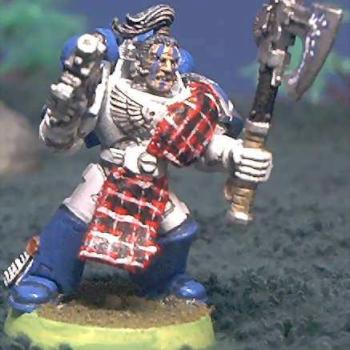 Woad Warrior Space Marine by lachlin