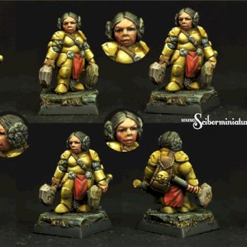 Dwarf Female Warrior by Scibor