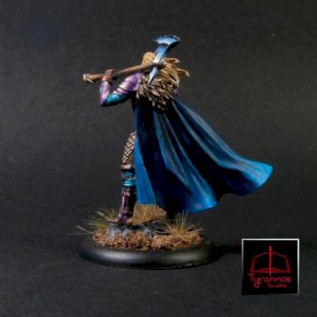 Male Warrior with Battle Axe by Tyrannus Libris