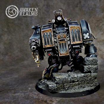 Space Marines Raven Guard Dreadnought by Awaken Realms