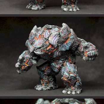 STONE GOLEM - Skałozaur by Yuna