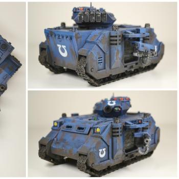 Space Marine Ultramarine Predator by thearmourypainter