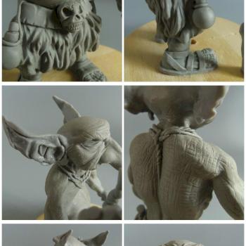 Kixaz the Goblin Shaman by littleworks