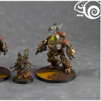 Adeptus Mechanicus Kastelan Robots by minichameleon