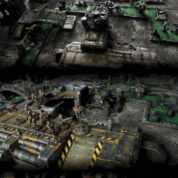 Bloodletters of Khorne vs. Tau Fire Warior TOXIC FARM 2015 by studiolevel