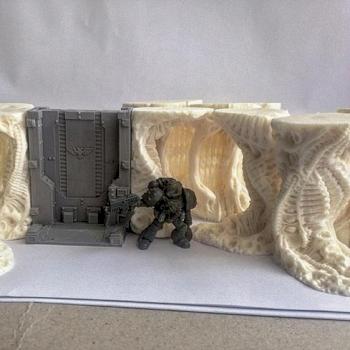 ALIEN HIVE SCENERY / TYRANID / NECROMUNDA / ZONE MORTALIS / SPACE HULK / STAR WARS / AvP by trenchfoot
