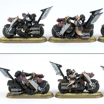 DARK ANGELS RAVENWING BIKE SQUADRON by Kronid