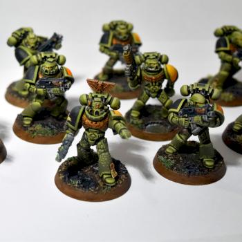 Salamanders Tactical Squad by theshadowbunny