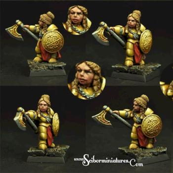 Dwarf Female Warrior by Scibor
